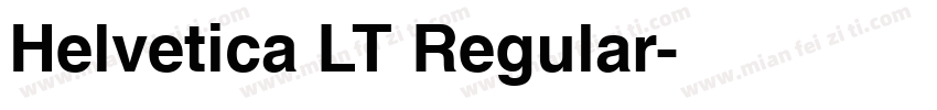Helvetica LT Regular字体转换